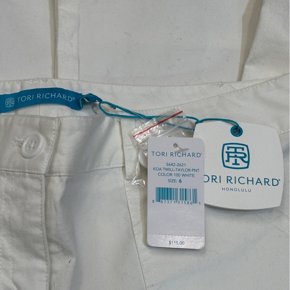 Tori Richard White Skinny Jeans Mid-Rise Chic - Picture 3 of 3